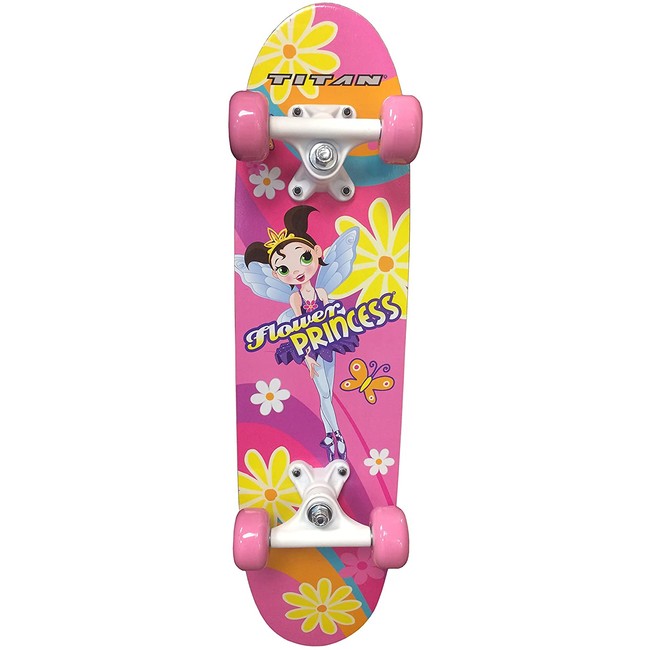 Titan Flower Power Princess Complete Skateboard for Girls