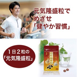 大日ヘルシーフーズ 元気隆盛粒 60粒入 1袋 にんにく卵黄 しじみ ウコン 亜鉛 配合 糖衣粒タイプ サプリ