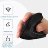 Vertikale Gaming-Maus, 2.4GHz Optical Wireless Ergonomic Mouse 800 1200 1600