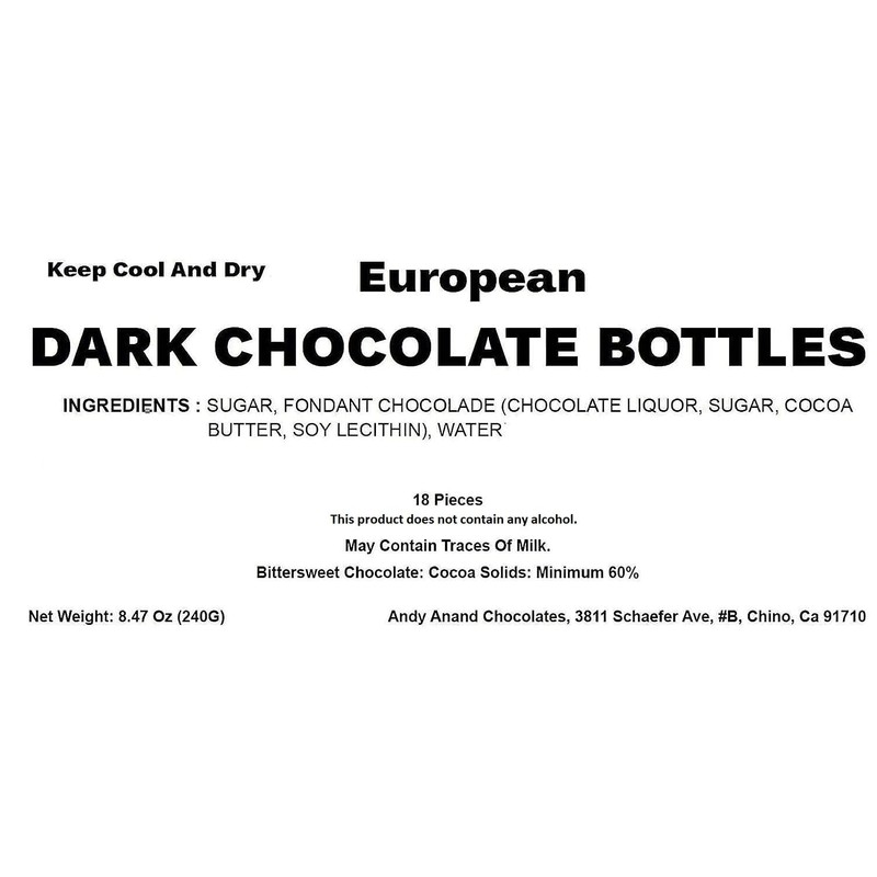 Andy Anand European Beer Flavored Dark Chocolate, Non alcoholic, Assortment