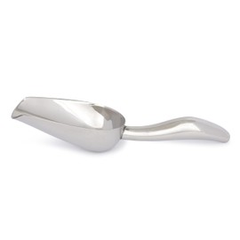 3 oz Stainless Steel Scoop, 8.25” L x 2.4” W | for Ice, Dog & Cat Food, Popcorn, Coffee, Candy, Sugar, Flour, Dry Goods, etc.