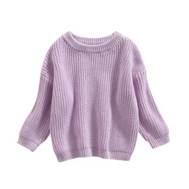 Himllauen Jumper 0-5 Years Kids Boys Girls Jumper Unisex Baby Jumper, purple