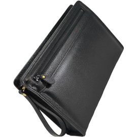 BlissLeather 2nd Bag, Made in Japan, Toyooka, Leather, Multi-functional, Loop Handle Included, Black