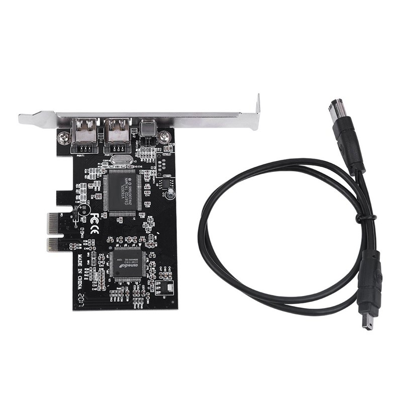 Yunir PCI-E Controller Card, 1-Lane PCI-E PCI Express FireWire 1394a
