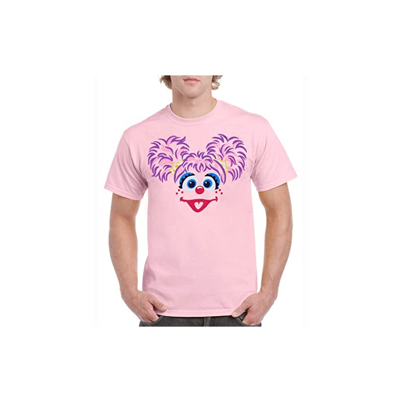 Animation Shops Abby Cadabby Face Adult T-Shirt (Small) Pink