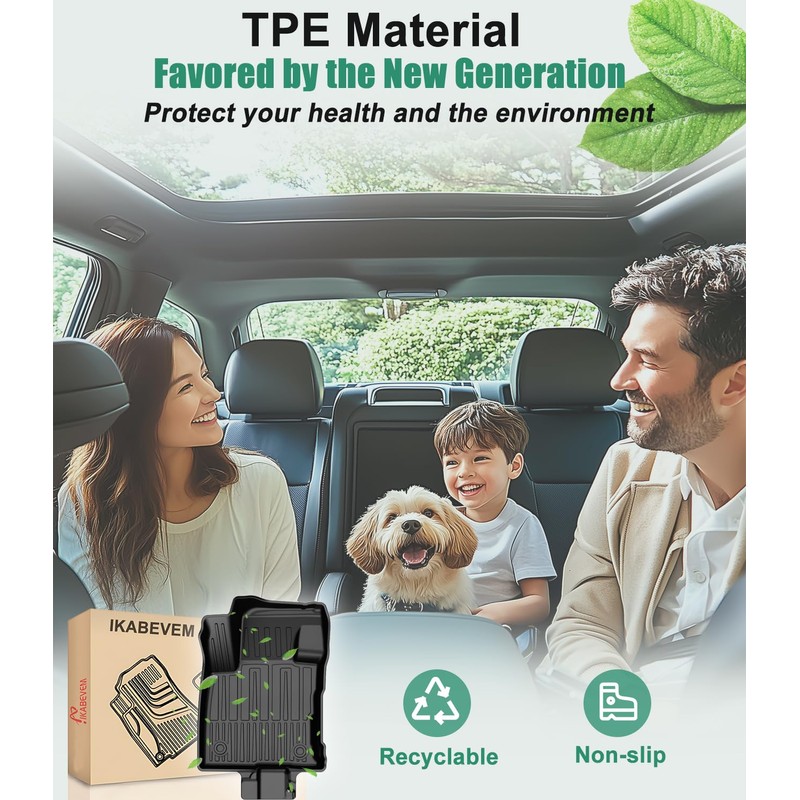 IKABEVEM Floor Mats Compatible with Ford Bronco Sport 2021 2022