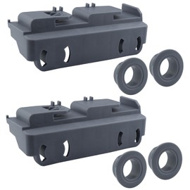 WD28X27241 Dishwasher Lower Rack Wheels Carrier Kit Replacement Part Compatible with GE Dishwasher Baskets Roller Assembly L and R Side Replaces for WD12X10439 WD12X10438 Pack of 2