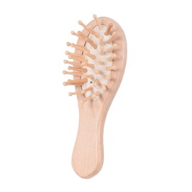 IWOWHERO Wooden Cushion Massager Comb Ergonomic Paddle Hair Brush with for Gentle Scalp Massage for Home and Hotel Use