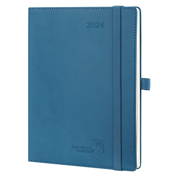 POPRUN 2024 Planner - 2024 Weekly Calendar with Hourly Time