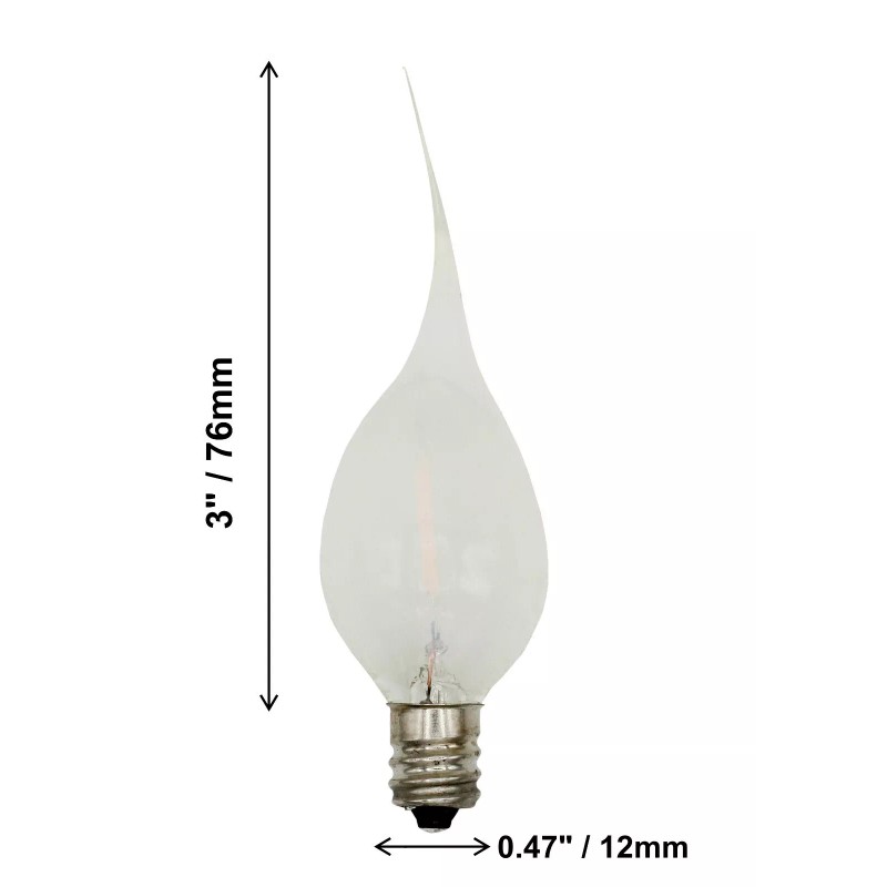 Creative Hobbies 10 Silicone Dipped LED Night Light Bulbs, For