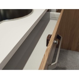 Gedotec Screw-On Lock Motorhome Cabinet Furniture Lock Push Lock Mini Lock Backset 15 mm Pressure Lock Plastic Brown Made in Germany 1 Piece – Bolt Lock Cabinet Door for & Caravan