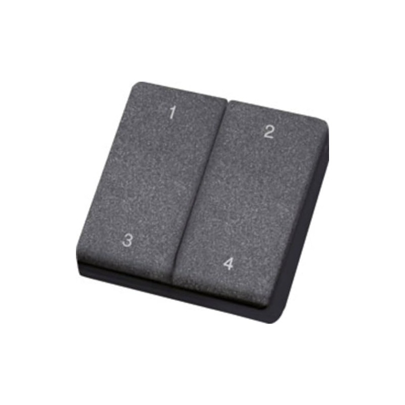 Eltako Wireless Sensor Mini Hand-Held Transmitter, Pure White Glossy, FMH4S