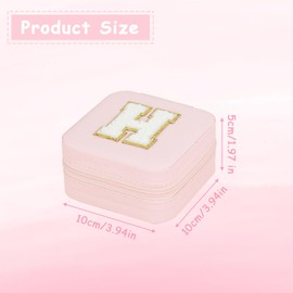 YEJAHY Jewellery Box Girls Jewellery Box Small Travel for Women Girls Jewellery Box Jewellery Organiser Box Chain Organiser Jewellery Organiser Travel for Girls (H)