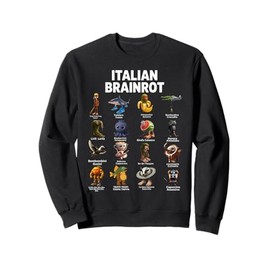 Italian Brainrot Viral Meme Collage Gen Z Sweatshirt