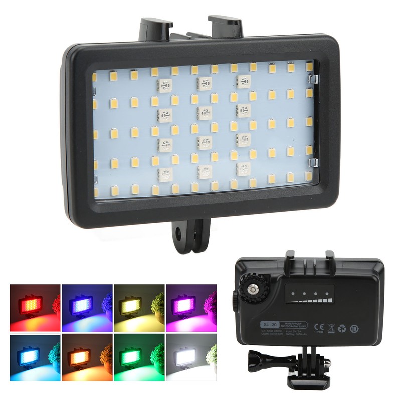 SL‑20 RGB Waterproof Diving Fill Light Underwater LED Video Light