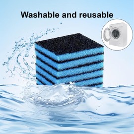 BYH 6pcs Laundry Pet Hair Catcher, 2.36x2.36in Laundry Hair Catcher Pet Hair Remover 0.79in Thick Effective Pet Fur Remover Reusable Lint Remover for Washer Cleaning Hairs, Sofas, Beds