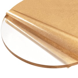 DMiotech 5" Diameter 6mm Thick Acrylic Sheet Circle Round Disc PMMA Acrylic Board for Craft DIY Display Project Sign Blank Clear