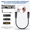 Anina - Adaptador de antena de radio de coche hembra