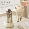 UFORU US Stock Clear Large Capacity Makeup Organizer with Lid