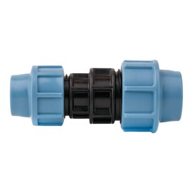 BFG MDPE PE PE Water Pipe 25mm to 20mm Female Adapter 9Y-4CCZ-N8OF Blue Black 25mm x 20mm