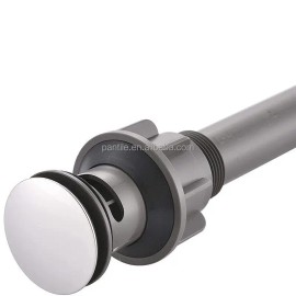 Bathroom Waste Drain Chrome Basin Drain Basin Sink Plug Strainer Filter Stopper Plastic Basin DrainMaterial: ABS Plastic, Color: chrome