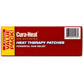 Cura-Heat Heat Therapy Patches, Air Activated, Neck Shoulder & Back, Value Pack 7 heat patches