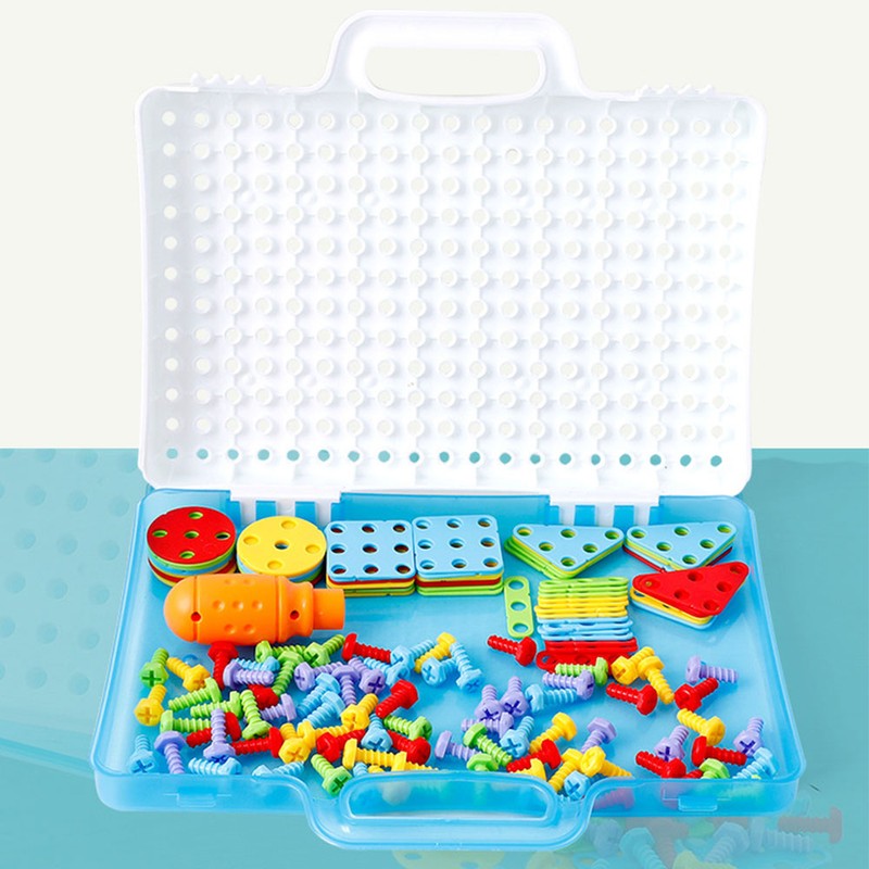 Electric Drill Nut Disassembly Puzzle Toy Children DIY Disassembly Three