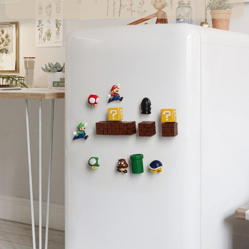 3D Refrigerator Magnet Sticker Non Slip Fridge Magnets Set Cartoon