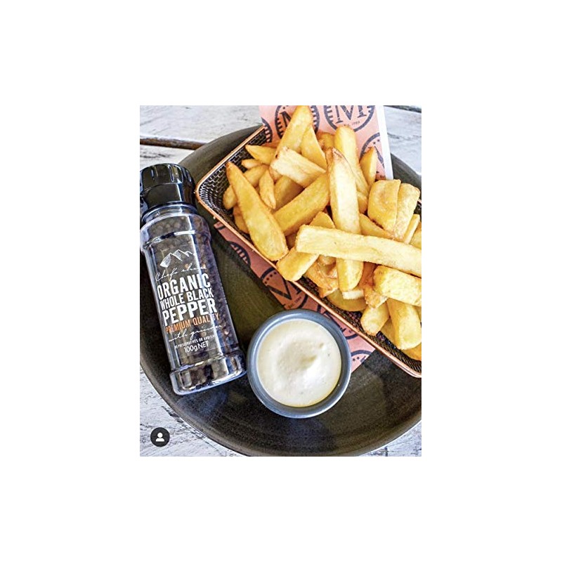 Chef's Choice Organic Black Pepper or Organic White Pepper with