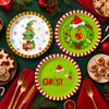 48 Pcs Christmas Elf Paper Plates 9 Inch Disposable Plates