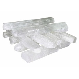 Pachamama Essentials Selenite Sticklets 10 Pieces - 3-4 inches Bulk Sale - Healing Stone