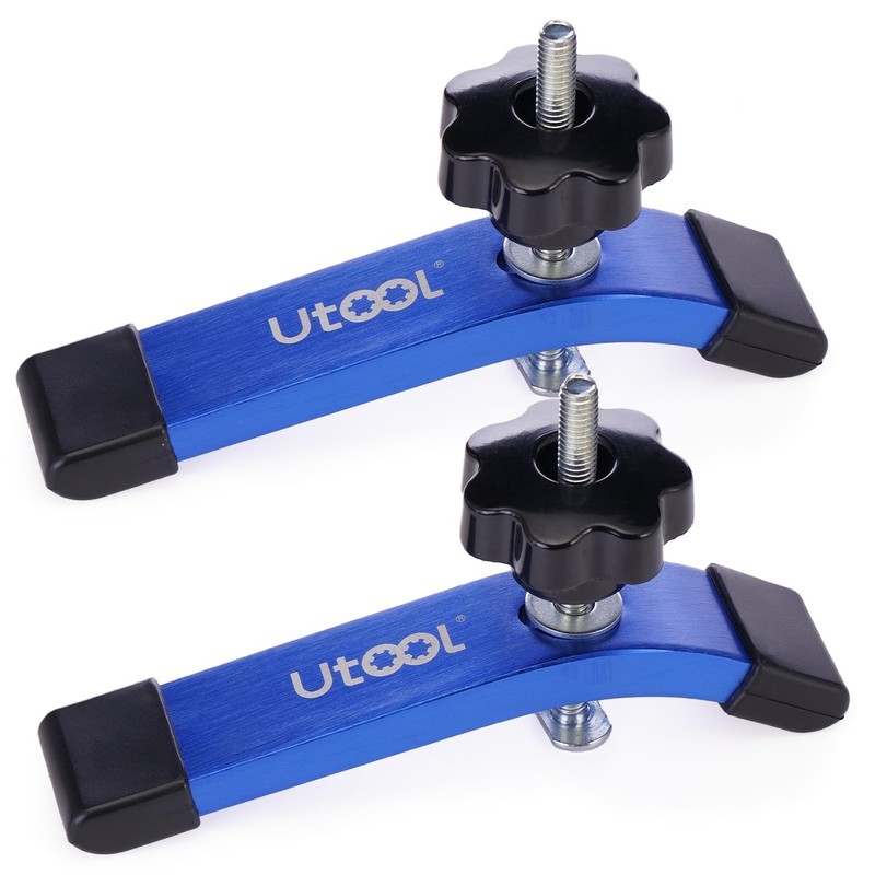 UTOOL 2 Pack T-Track Hold Down Clamps Kit with 3-1/2"