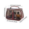 Vintage Waterproof Transparent Storage Bag with Wide Handheld Design, Stylish