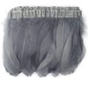 Sowder Duck Goose Feather Trim Fringe 2 Yards(gray)