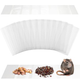 Qualirey 12 Pack Sticky Mouse Trap Sticky Rat Traps Glue Traps Roach Traps Indoor 24 Inch Pest Control Traps for Trapping Snakes Rats Spiders Roaches in Restaurant Kitchen House Supplies (Clear)