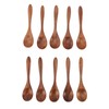 Wooden Spoons Handmade Wood Serving Spoons Comfortable Grip Coffee Spoons