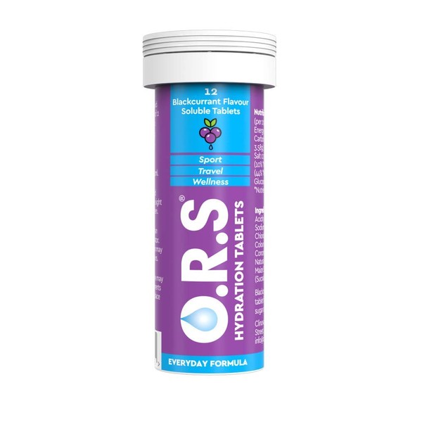 O.R.S Hydration Tablets with Electrolytes, Vegan, Gluten and Lactose Free