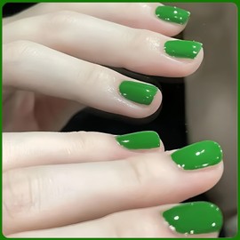 KAHSOSE Bright Green Nail Polish Quick Dry-Summer Emerald Green Fingernail Polish-Finger and Toenail Polish for Women & Girls-Long Lasting Nail Color without UV Light Needed, 12ML
