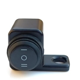 REYLNXR Motorcycle Headlight Horn Switch, Motorcycle Handle Switch, Headlight Horn Switch, 12 V ON/OFF/ON Switch, 3 Stage Black Surface Switch, 3 Wires Unlighted, Aluminum Alloy Material, CNC Case,