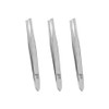 e.l.f.Slant tweezers, silver, 3 pieces / e.l.f. 슬랜트 족집게, 실버, 3개