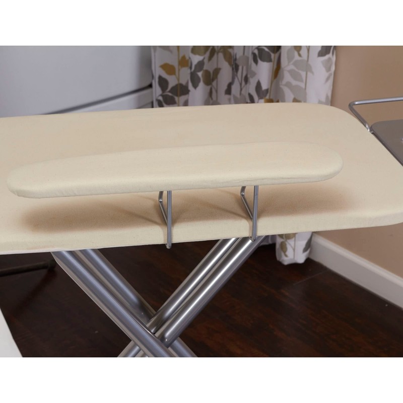 Household Essentials Wide Mega Ironing Board 4-Leg, Steel Top Pressing