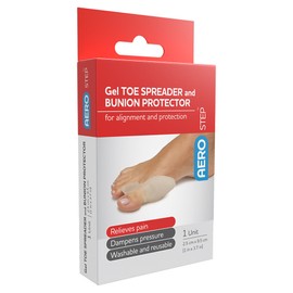 AeroStep Gel Toe Spreader and Bunion Protector 1 Pack