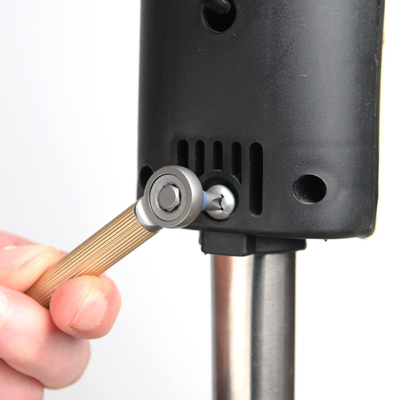 Manual Magnetic Modular Screwdriver with Replaceable Flathead and Crosshead Screwdriver