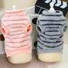 JOUHOI Pet Pullover Dog Sweater Striped Winter Puppy Clothes for