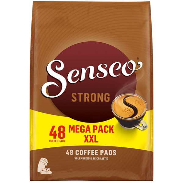 Senseo Strong Dark Roast coffee, 480 Pods (10 bags of 48 pods)