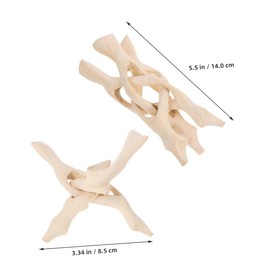DOITOOL 2 Pcs Wooden Tripod Stand for Crystal Sphere Display Natural Wood Incense Burner Holder Elegant Aesthetic Decor for Home Office and Events Easy to Assemble and Portable