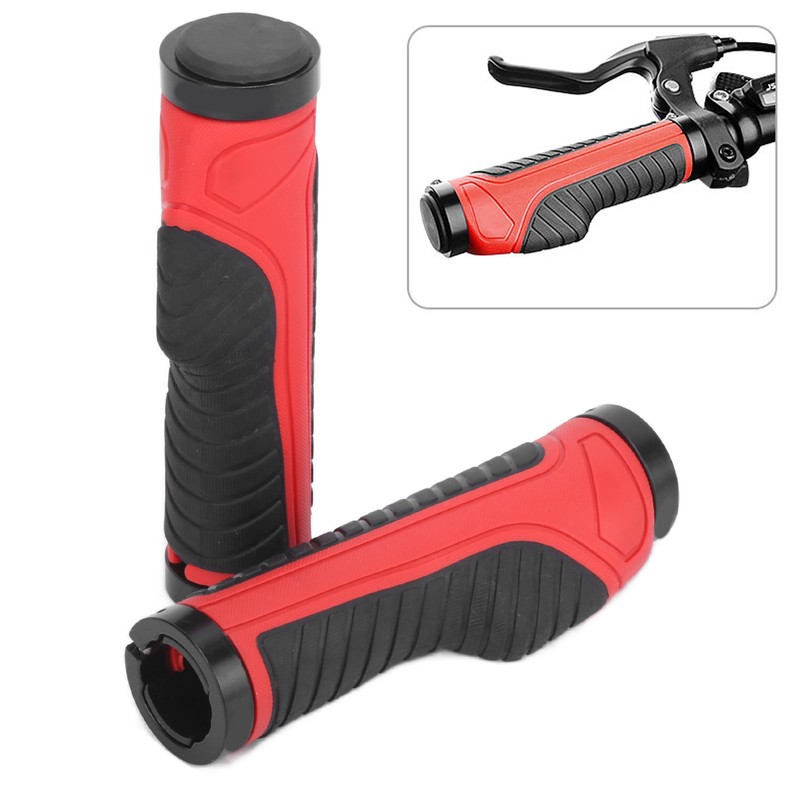 Bicycle Grips Ergonomic NonSlip Locking Comfortable Professional Mountain Bike Handlebars(Black