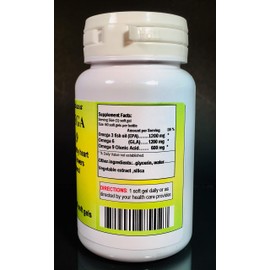 Omega 3,6,9, Cholesterol, Made in USA - 240 [4x60] softgels