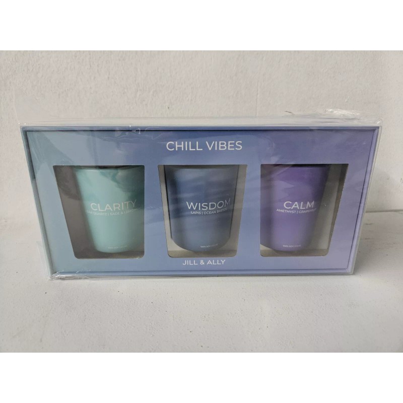 Jill&Ally Jill & Ally Crystal Manifestation Votive Trio Candle Set