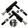 2Pack Self Closing Steel Weld On Barrel Hinges Long Bolt